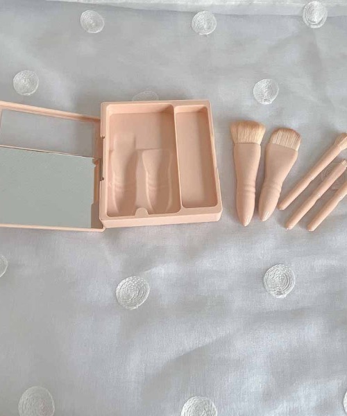shoppinggo コスメセット コフレ メイクブラシ5本セット 化粧ケース