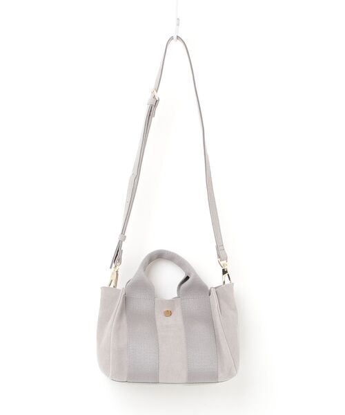 「VIOLAd'ORO」 ワンポイント2WAYバッグ - グレー レディース_画像2