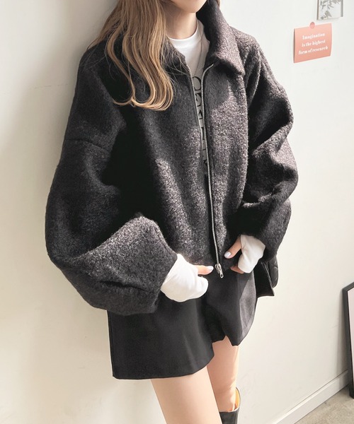 「Futier land」 ブルゾン MEDIUM ブラック レディース_画像7