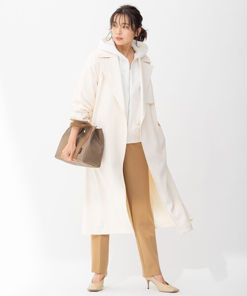 23区（ニジュウサンク） トレンチコート 38 ホワイト レディース
