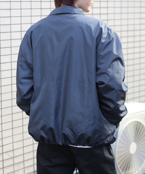 ブルゾン アウター 撥水 ビッグシルエット コーチジャケット/シンプル
