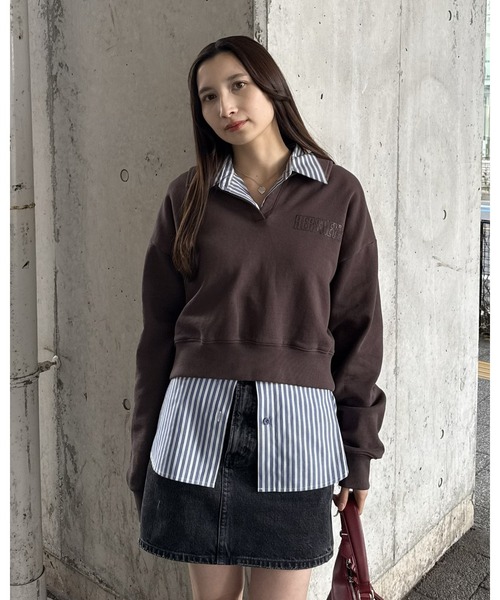 MOUSSY（マウジー） トレーナー スウェット HERSHEY'S POLO SWEAT プル