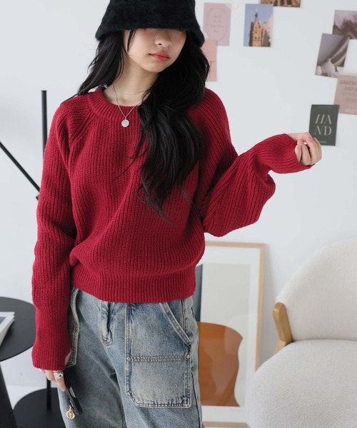 「Ulysses」 長袖ニット F ネイビー レディース_画像4