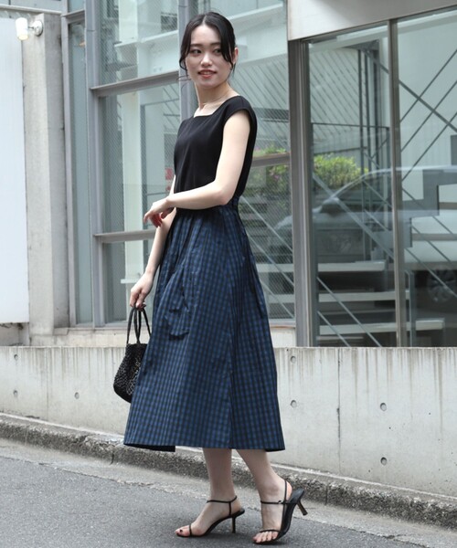 「NOLLEY'S」 ドッキングワンピース 1 ブルー系その他7 レディース_画像4