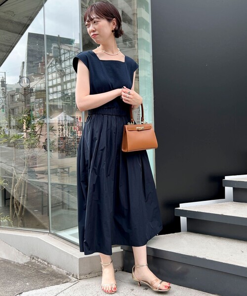 「NOLLEY'S」 ドッキングワンピース 1 ブルー系その他7 レディース_画像8