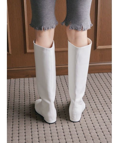 「COEL」 ロングブーツ 39 シルバー レディース_画像5