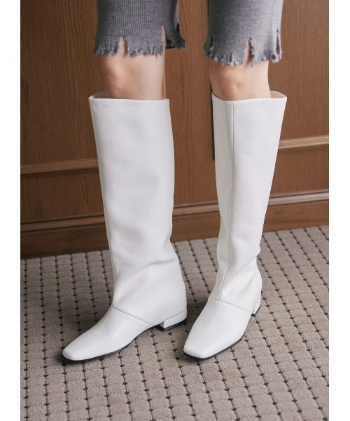 「COEL」 ロングブーツ 39 シルバー レディース_画像7