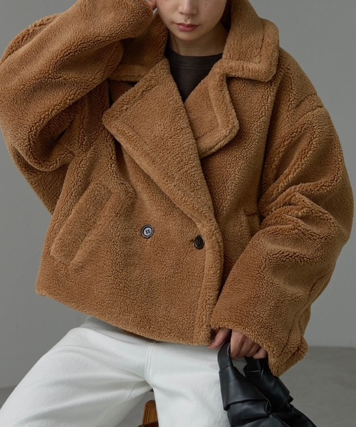 「r.」 ジャケット FREE チャコールグレー レディース_画像3