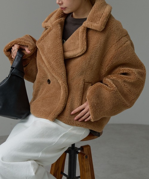 「r.」 ジャケット FREE チャコールグレー レディース_画像5