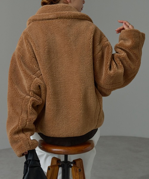 「r.」 ジャケット FREE チャコールグレー レディース_画像7