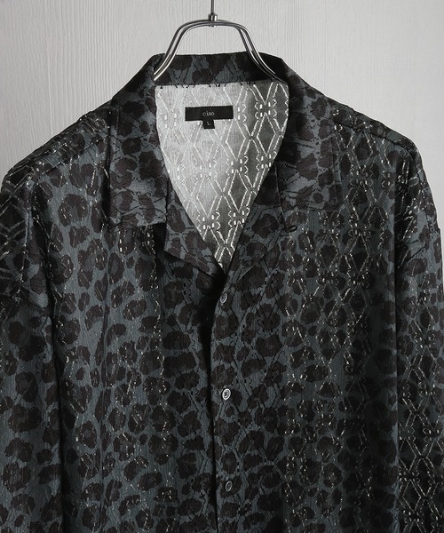 Theory 24SS ブラウス レース レオパード 黒 シャツ 長袖 Theory - Theory 24SS ブラウス レース レオパード 黒 シャツ 長袖の