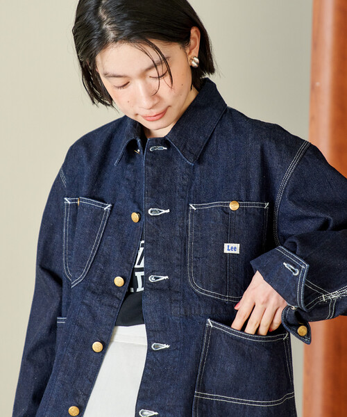【お値下げ】Lee Freak's Store カバーオール　デニムジャケット FREAK'S STORE（フリークスストア） カバーオール Lee × FREAK'S STORE