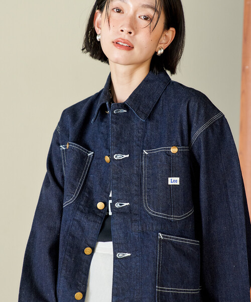 【お値下げ】Lee Freak's Store カバーオール　デニムジャケット FREAK'S STORE（フリークスストア） カバーオール Lee × FREAK'S STORE