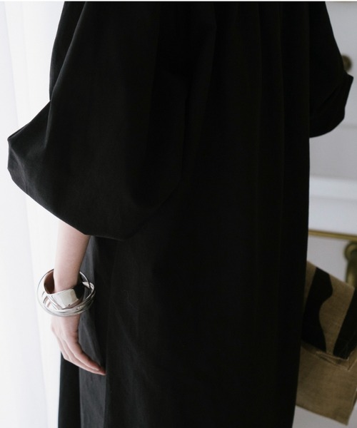 「DOUX ARCHIVES」 長袖ワンピース FREE ブラック レディース_画像6
