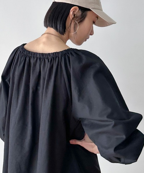 「DOUX ARCHIVES」 長袖ワンピース FREE ブラック レディース_画像8