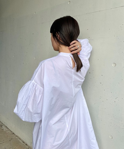 「y/m by RIKA」 長袖ワンピース FREE オフホワイト レディース