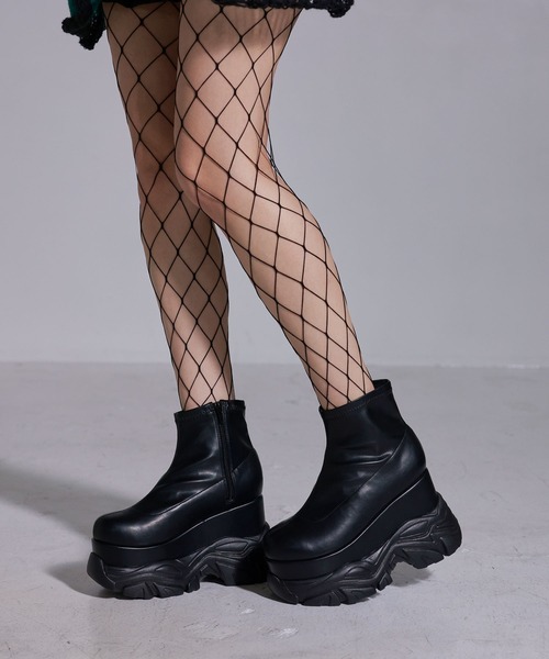 「Diable baiser」 ハイカットスニーカー 25cm ブラック レディース_画像6