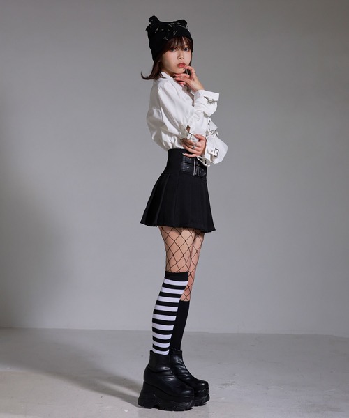 「Diable baiser」 ハイカットスニーカー 25cm ブラック レディース_画像9