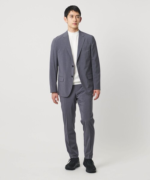 tシャツ ショートスリーブ モックネック ニットTシャツ UA COZY ウォッシャブル 抗菌防臭 メンズの画像
