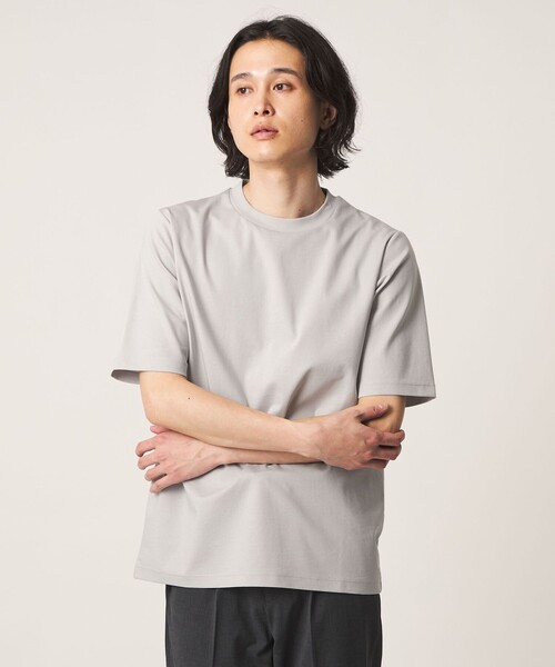 A DAY IN THE LIFE tシャツ シャイニー ポンチ ジャストクルーネック 