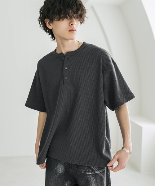 Rocky Monroe（ロッキーモンロー） ヘンリーネック tシャツ オーバー