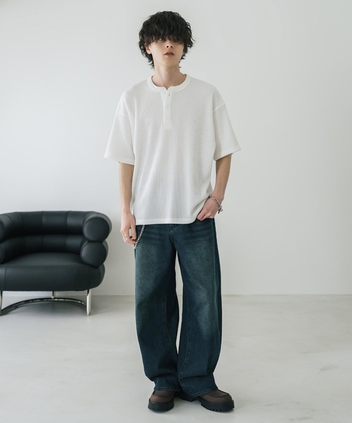 Rocky Monroe（ロッキーモンロー） ヘンリーネック tシャツ オーバー