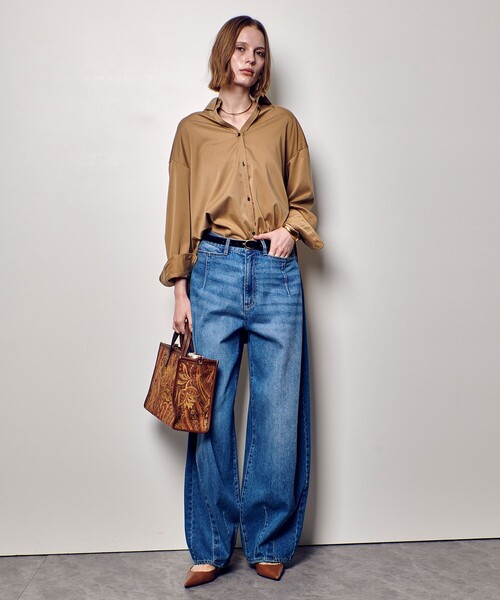「allureville」 長袖シャツ 2 ベージュ レディース_画像8