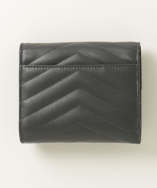 SAINT LAURENT PARIS」 カサンドラ 財布 - グレー レディース