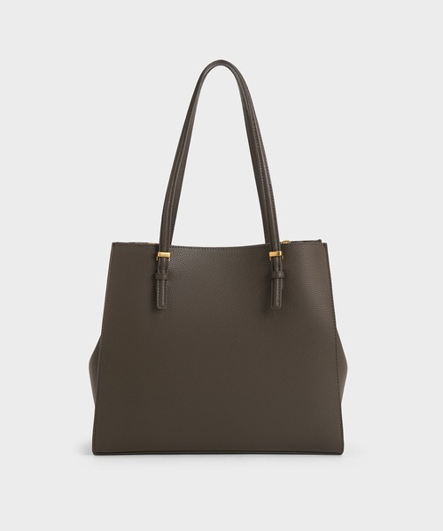 【美品】CHARLES&KEITH トートバッグ CHARLES ＆ KEITH（チャールズ&キース） 「CHARLES & KEITH」 トート