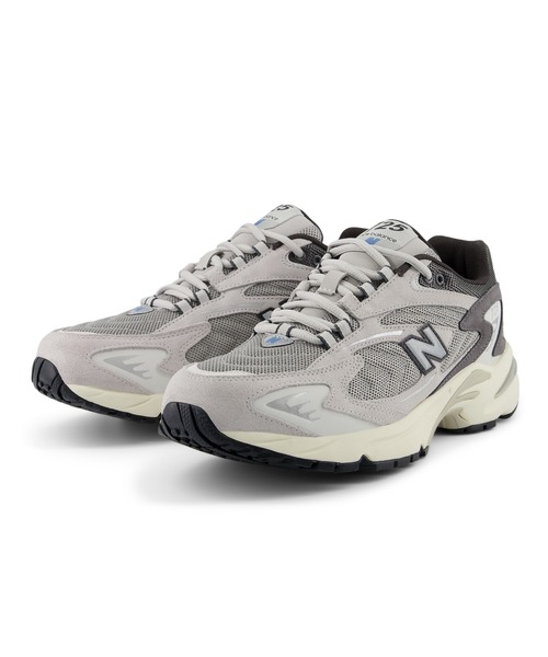 「New Balance」 ローカットスニーカー 27.0cm ホワイト×グレー レディース_画像7