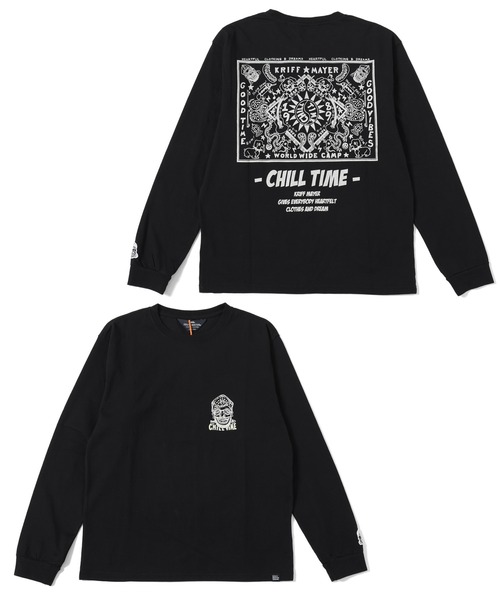「KRIFF MAYER」 長袖Tシャツ X-LARGE イエロー メンズ_画像2