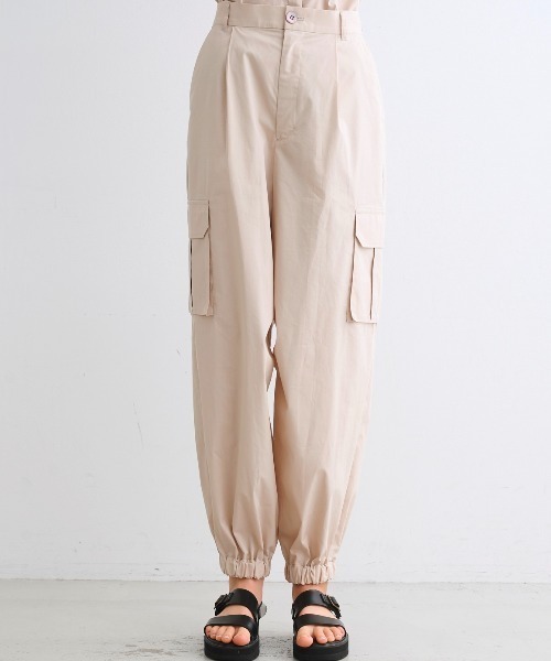「three dots」 カーゴパンツ X-SMALL ベージュ レディース_画像9