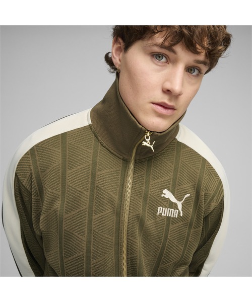 「PUMA」 ジップアップパーカー MEDIUM チョコ メンズ_画像2