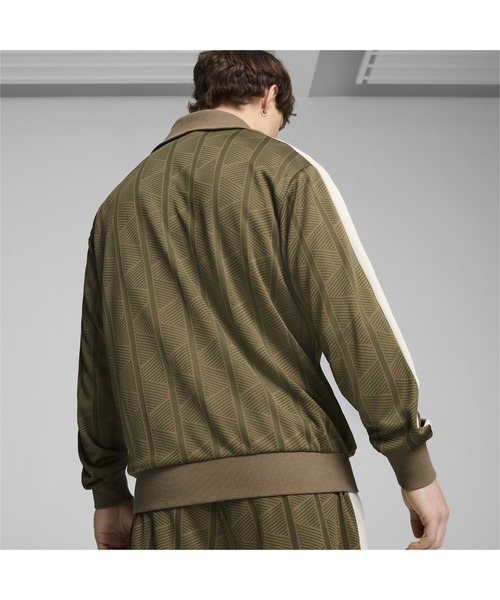 「PUMA」 ジップアップパーカー MEDIUM チョコ メンズ_画像4