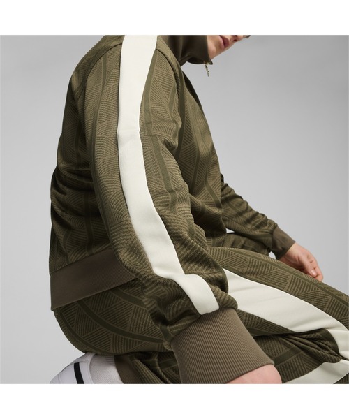 「PUMA」 ジップアップパーカー MEDIUM チョコ メンズ_画像5
