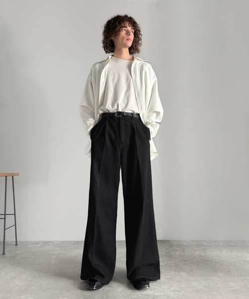 「Classical Origin」 デニムパンツ LARGE ブラック メンズ_画像4