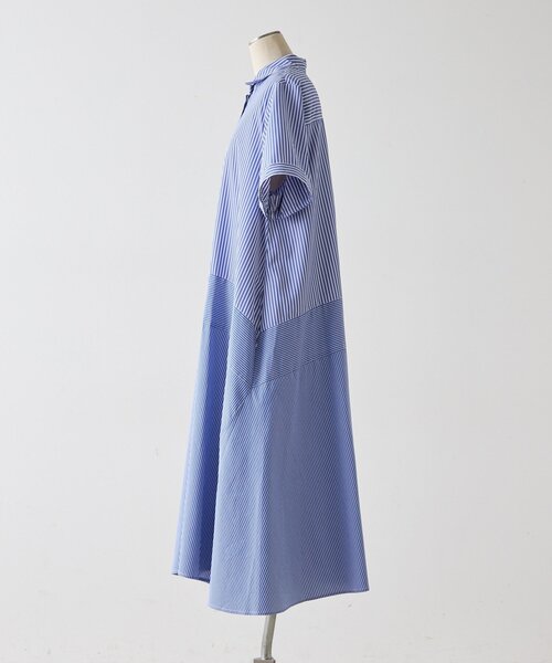 ワンピース 切替ストライプワンピース「SUM1 STYLE」の画像