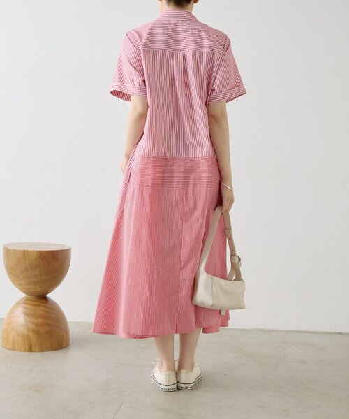 ワンピース 切替ストライプワンピース「SUM1 STYLE」の画像