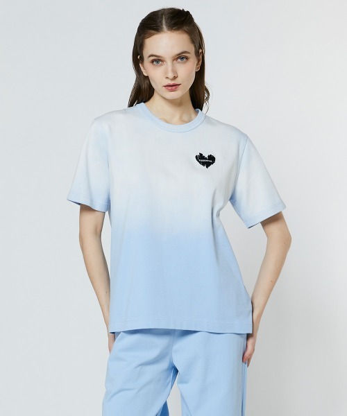 Onグラデーション 半袖Tシャツ S ESSENTIAL（DOUBLE STANDARD CLOTHING） tシャツ 半袖 ヘビー天竺