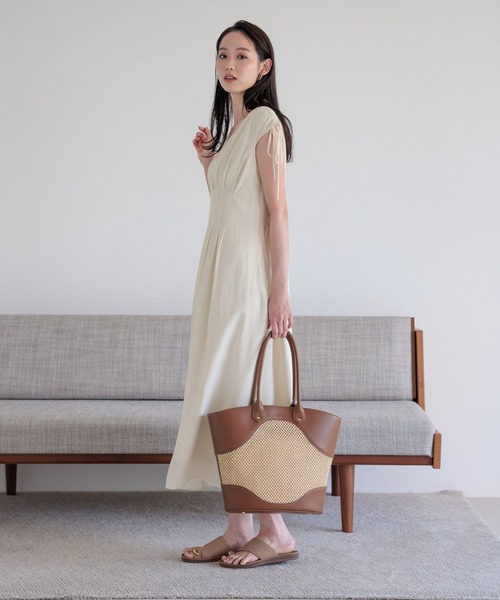 Andemiu（アンデミュウ） ワンピース 夏 半袖 キリカエデザイン