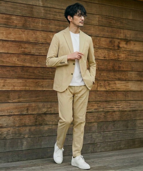 未使用品　テットオム（TETE HOMME） ビジネススーツ M TETE HOMME（テット オム） スーツ MEDIUM ベージュ メンズ : ZOZOTOWN