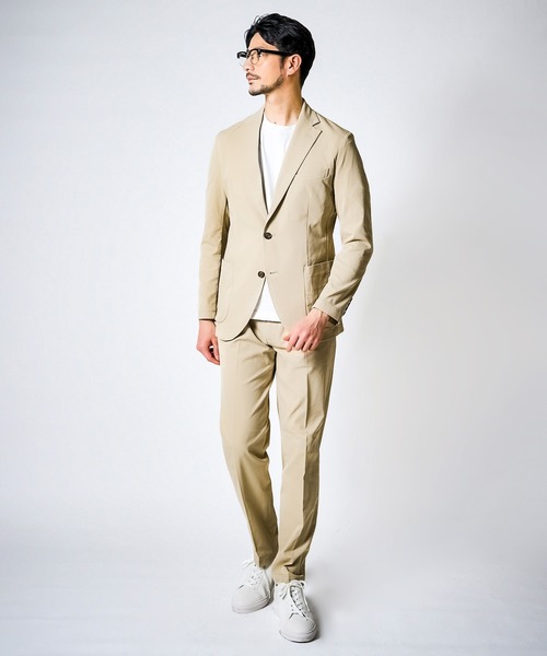「TETE HOMME」 スーツ MEDIUM ベージュ メンズ_画像3