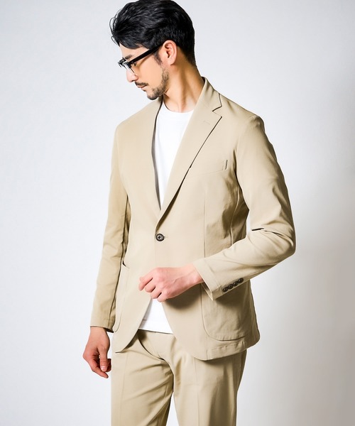 「TETE HOMME」 スーツ MEDIUM ベージュ メンズ_画像7