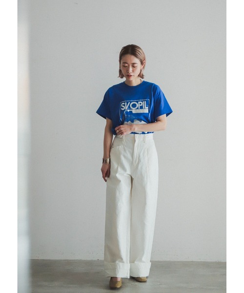 「FIL DE FER」 半袖Tシャツ FREE ホワイト レディース_画像9