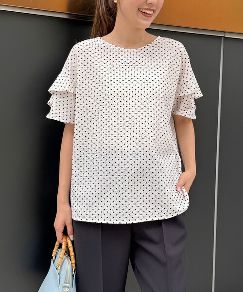 「NOLLEY'S」 半袖ブラウス 38 ブラック系その他3 レディース_画像2