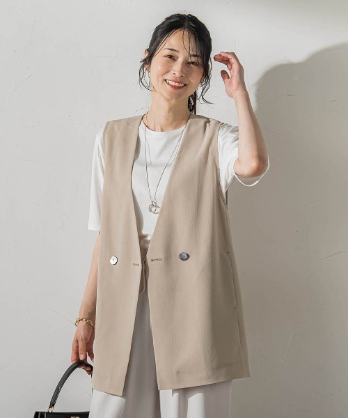 LAUTREAMONT（ロートレアモン） ベスト ジレ 夏 「シアー素材で涼しく