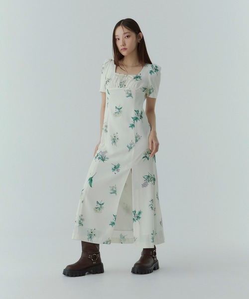 「EIMY ISTOIRE」 半袖ワンピース S ブラック レディース_画像3