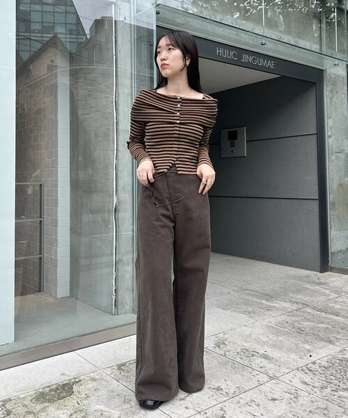 「mystic」 デニムパンツ 0 ブルー系その他2 レディース_画像6