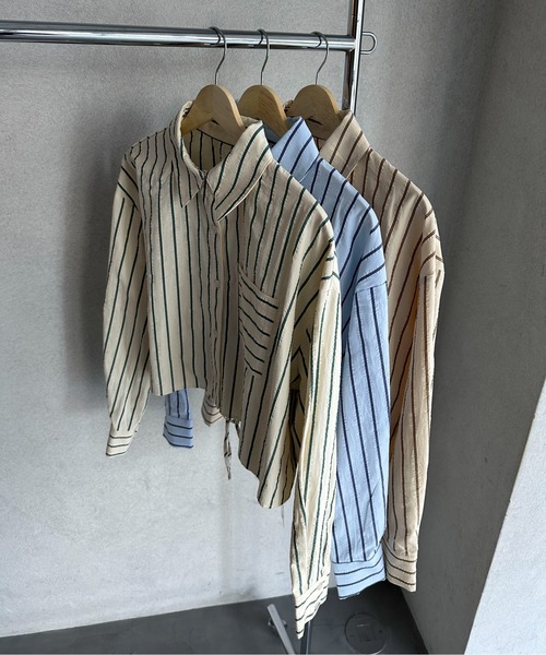 「feepur」 長袖シャツ MEDIUM グリーン レディース_画像2