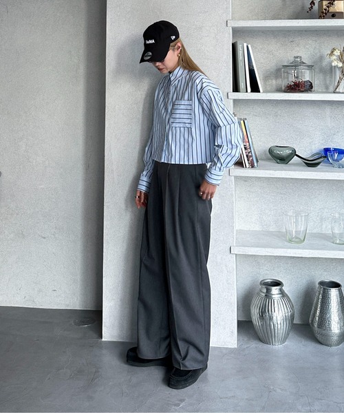 「feepur」 長袖シャツ MEDIUM グリーン レディース_画像5